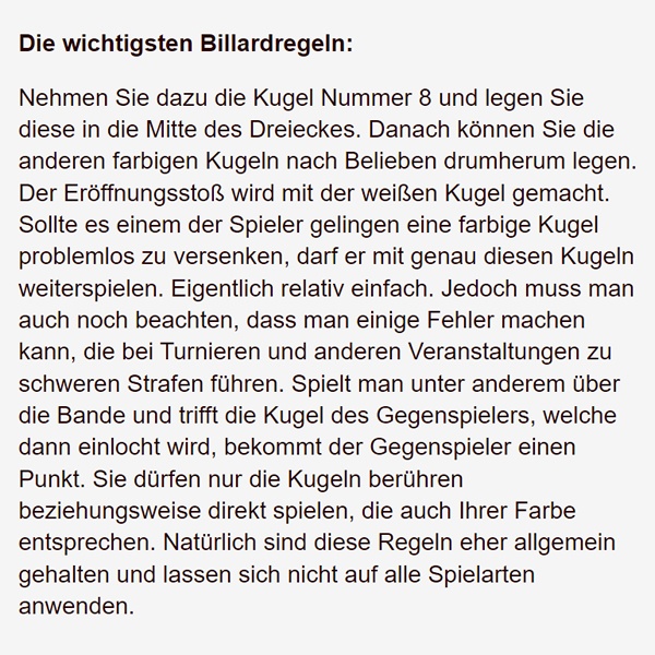 Billardkugeln für 70173 Stuttgart