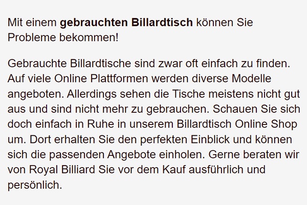 Billardregeln aus  Stuttgart