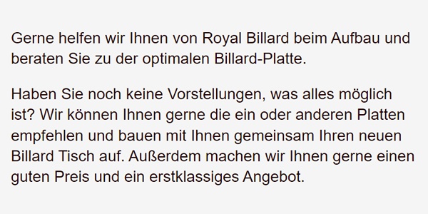 Russisches-Englisches-Billard für  Glinde